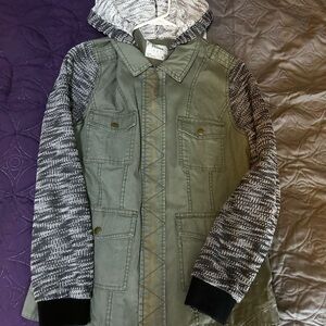 Mudd Olive and Black Bomber Jacket